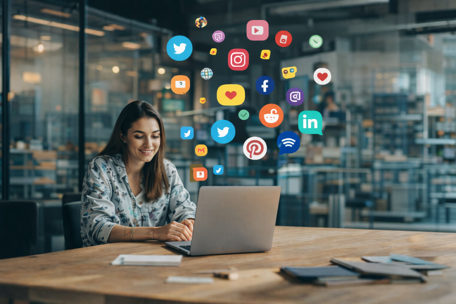 Equipe Kora Agência trabalhando